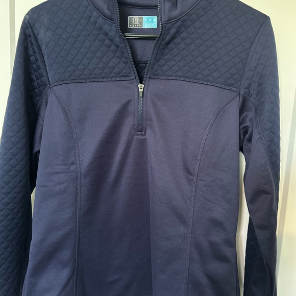 PGA Tour Navy Quilted Golf Pullover - Picture 3 of 4